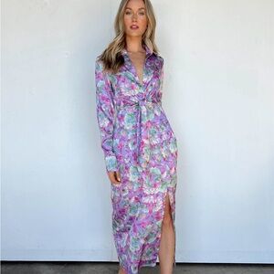 Vestique Modern Silk Floral Dress